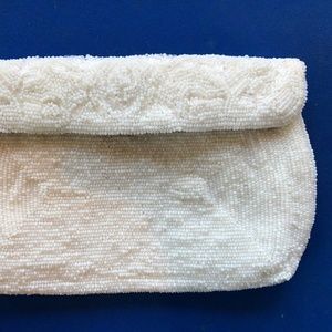 Vintage bead cocktail clutch purse - Bags by Josef